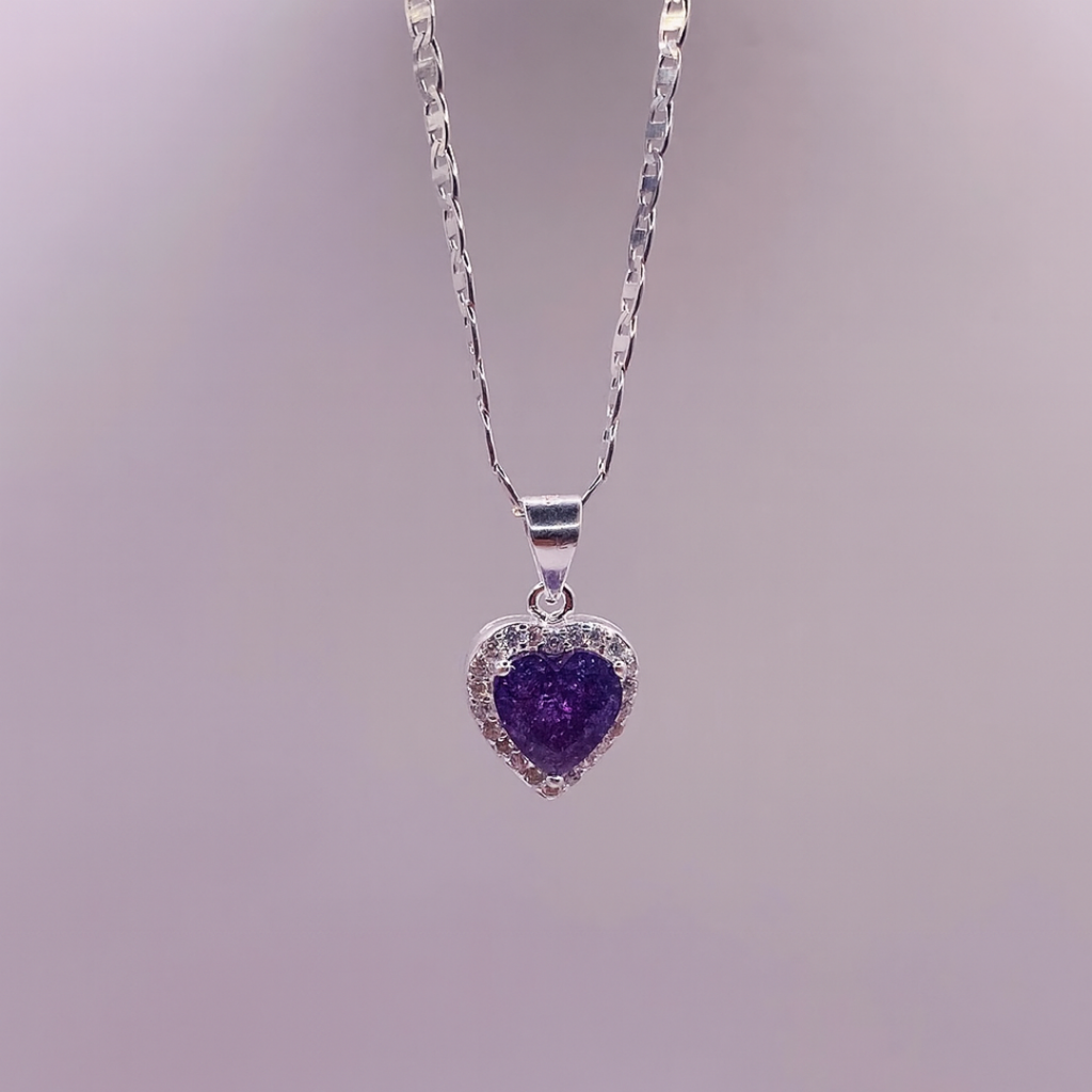 Collar Corazón Piedra Natural