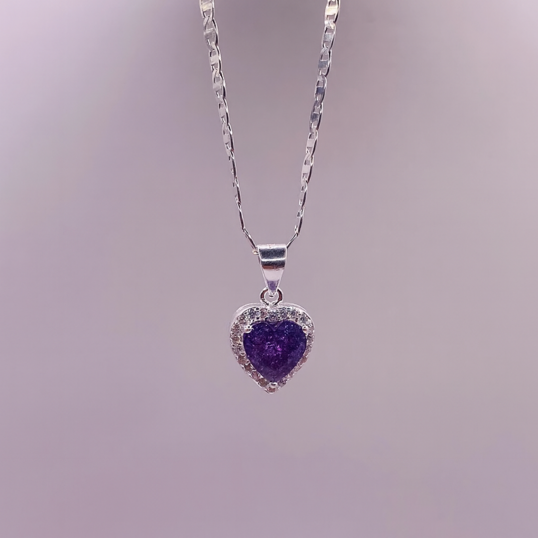 Collar Corazón Piedra Natural