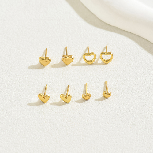 Set de Aretes de Corazón