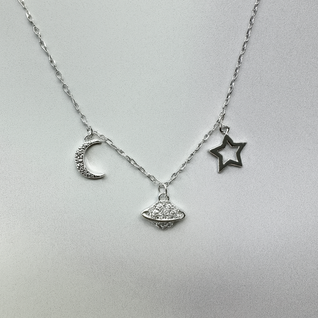 Collar Luna, Estrella y Planeta