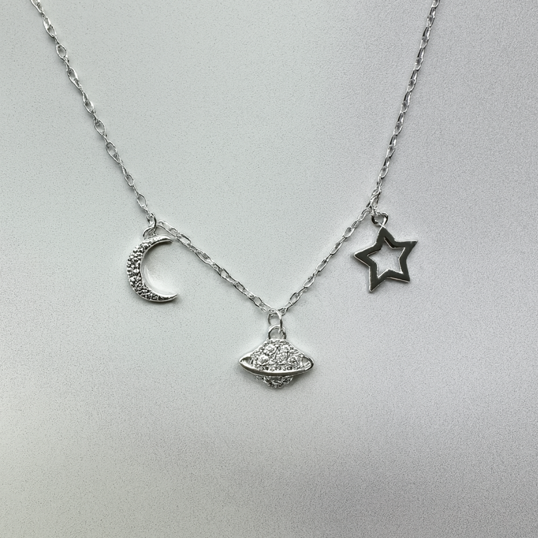 Collar Luna, Estrella y Planeta