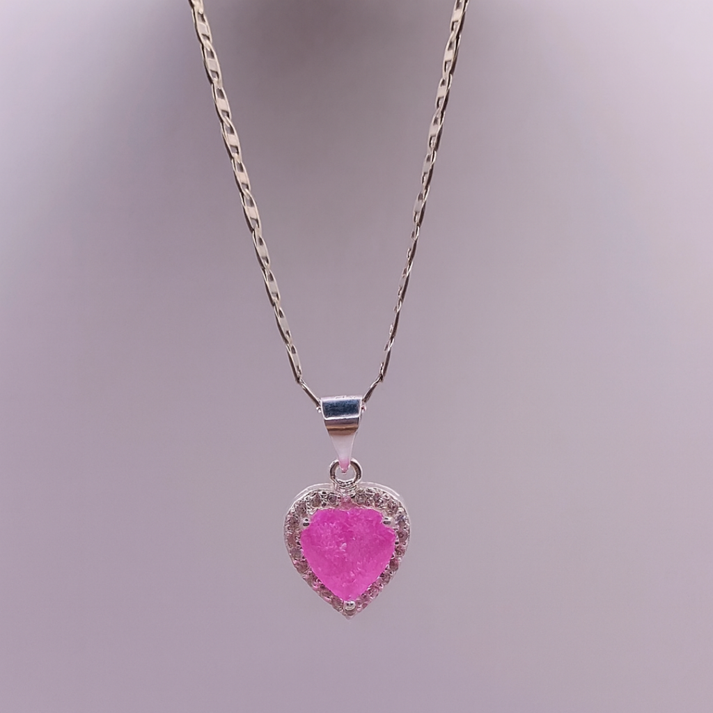 Collar Corazón Piedra Natural