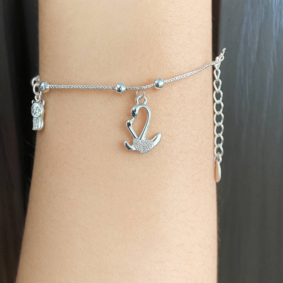 Pulsera Gatos y Mariposa