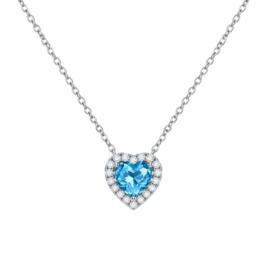 Collar Zirconia de Corazón