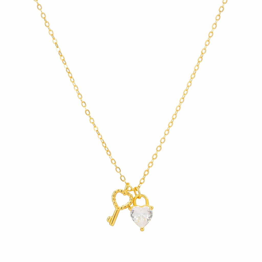 Collar Heart and Key