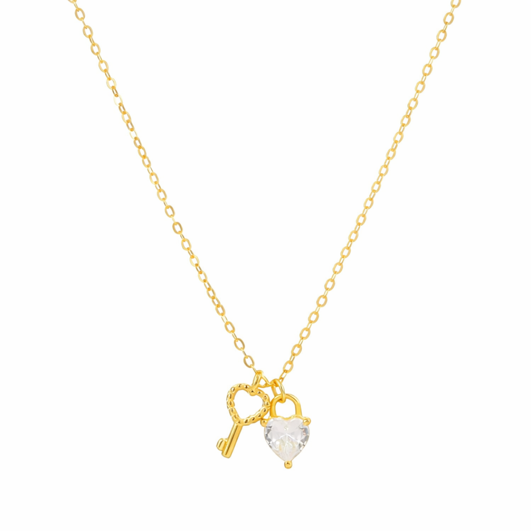 Collar Heart and Key