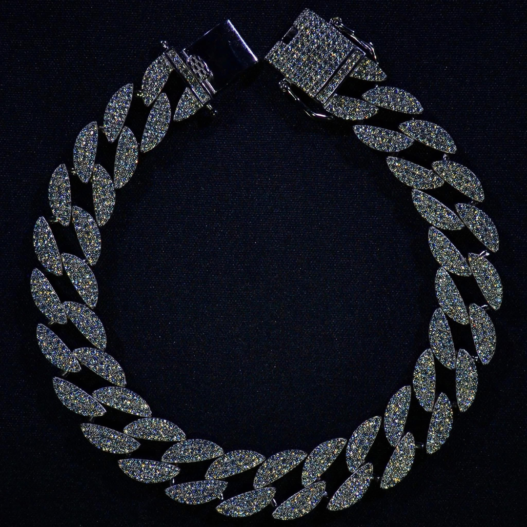 Pulsera Cubana Con Zirconias
