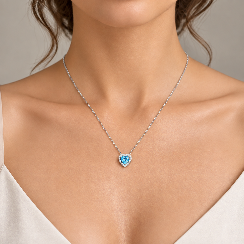 Collar Zirconia de Corazón