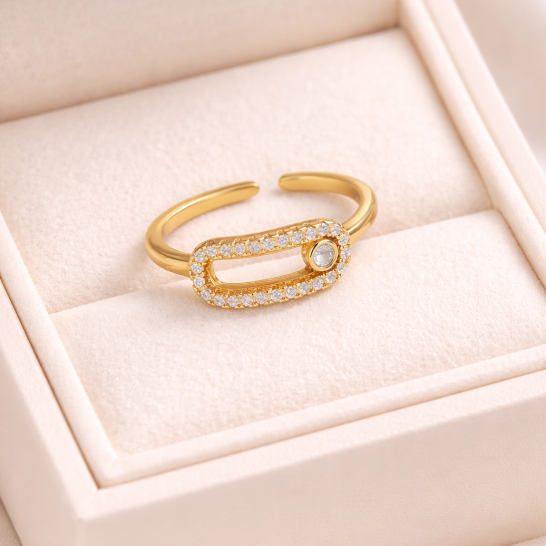 Anillo Zirconia Clip