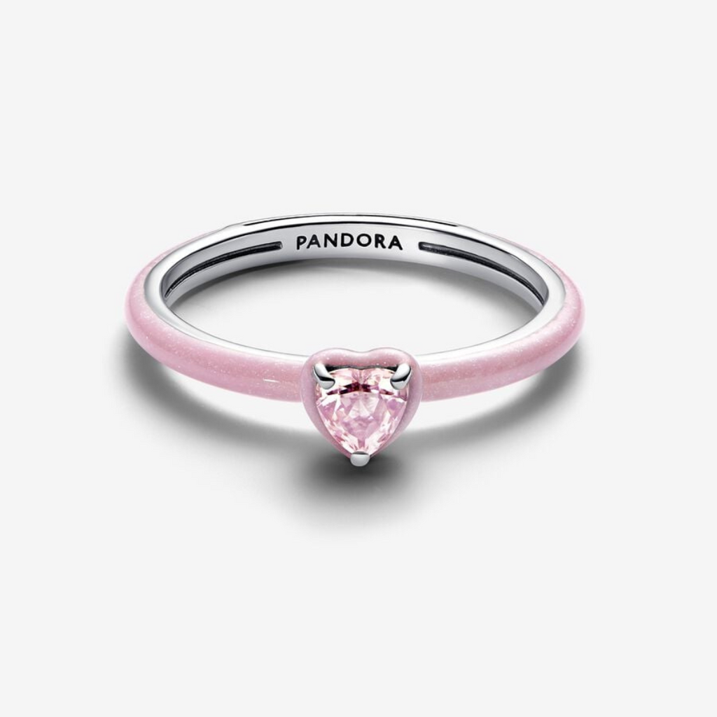 Anillo Corazón Chakra Rosa