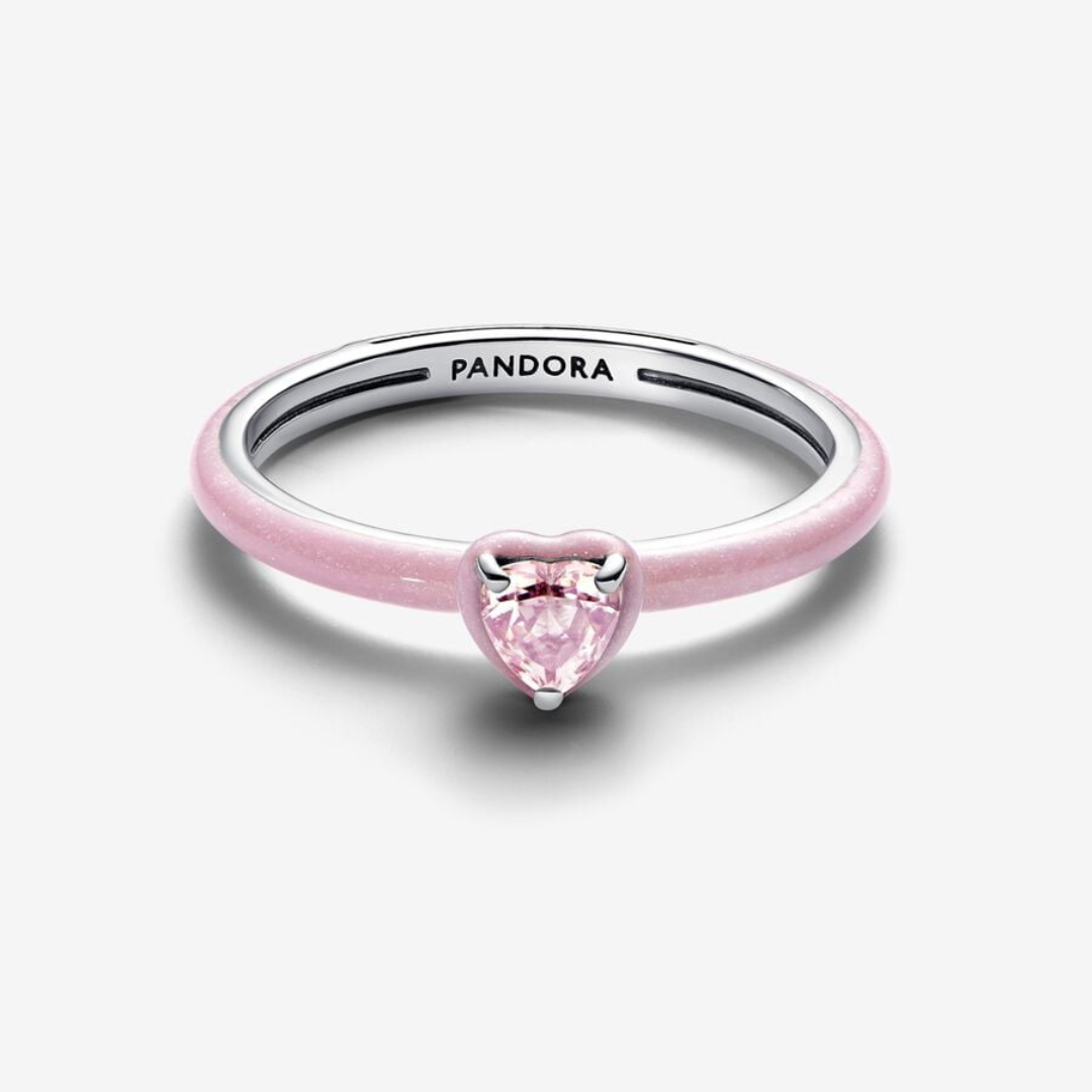 Anillo Corazón Chakra Rosa