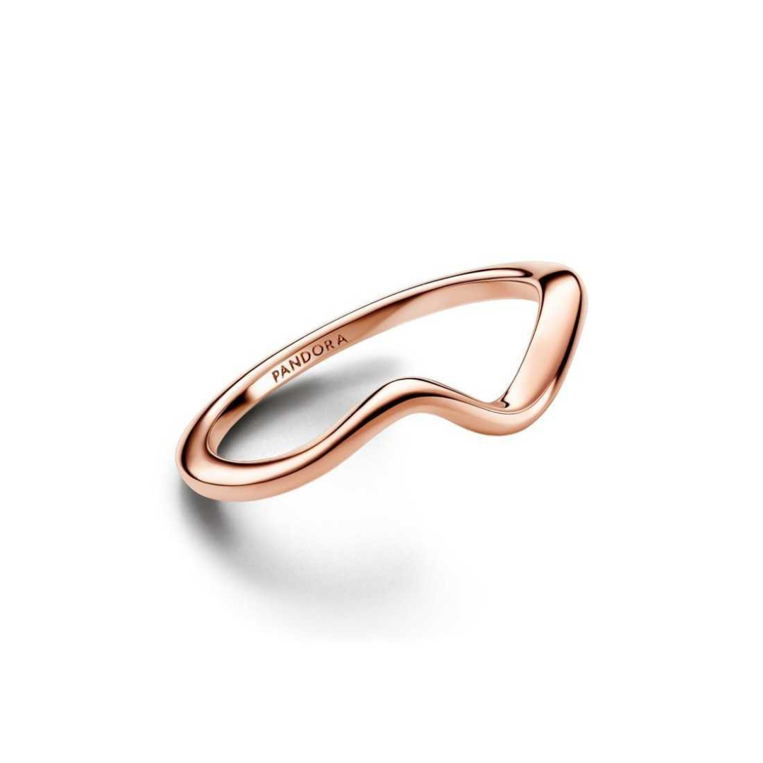 Anillo Tipo Ola Gold Rose