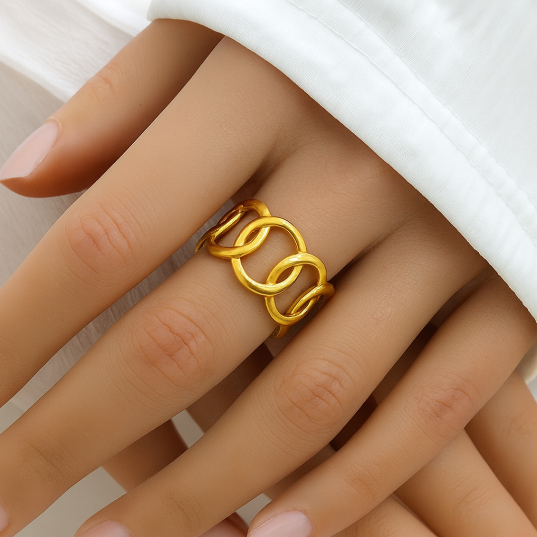 Anillo Intertwined Circles