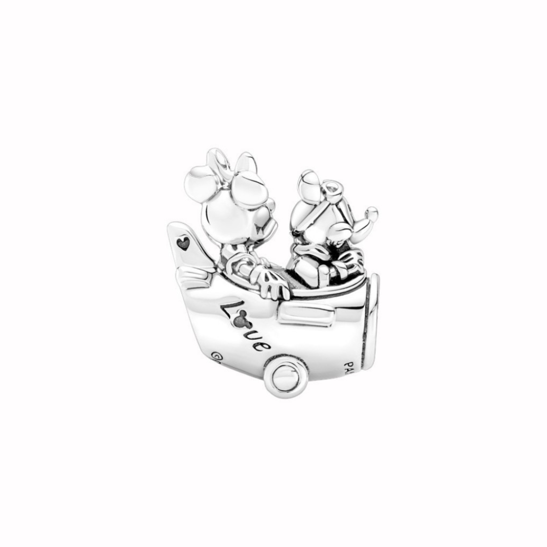 Charm Avión de Mickey y Minnie Mouse