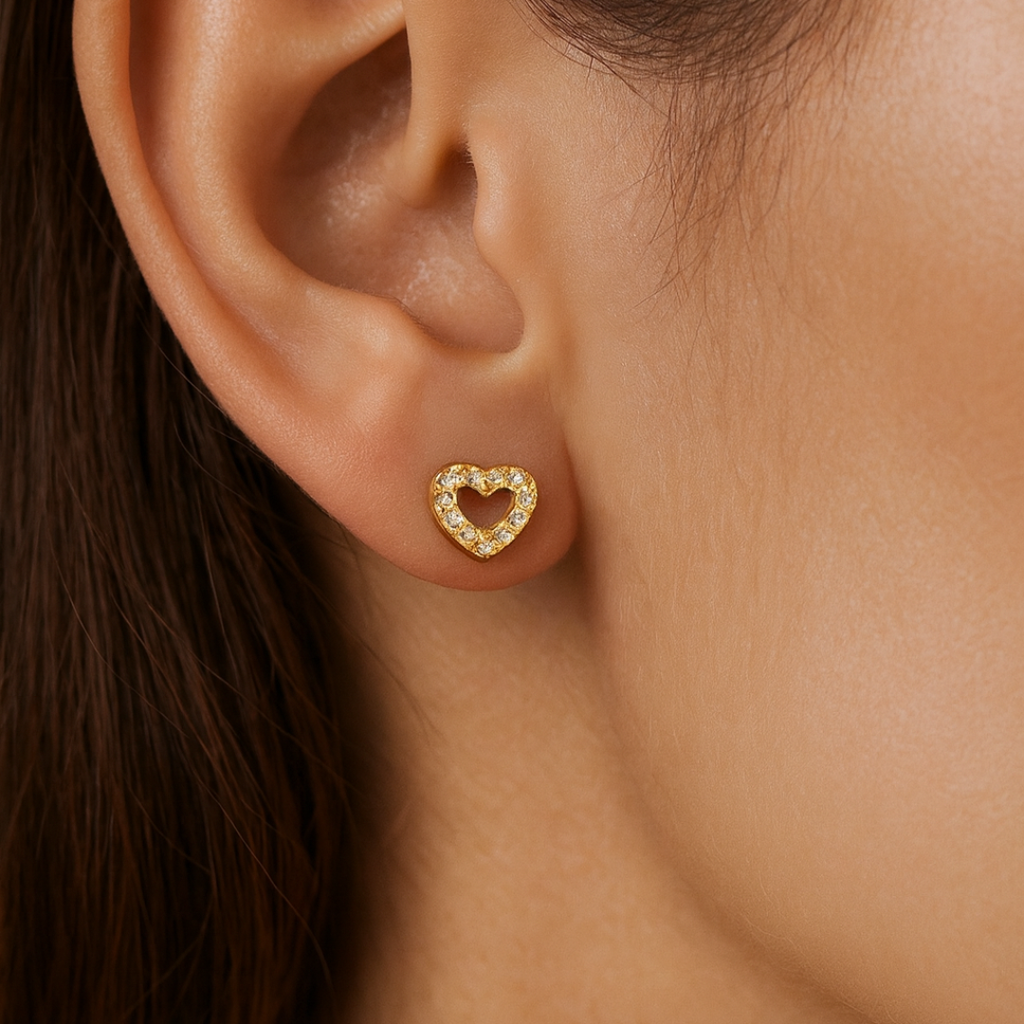 Aretes Hollow Hearts