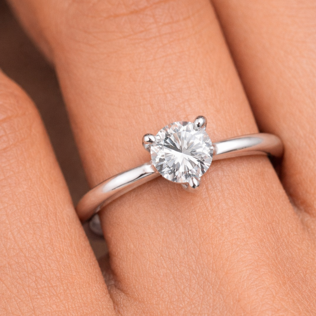 Anillo Solitario Clásico