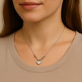 Collar Corazón Zirconia