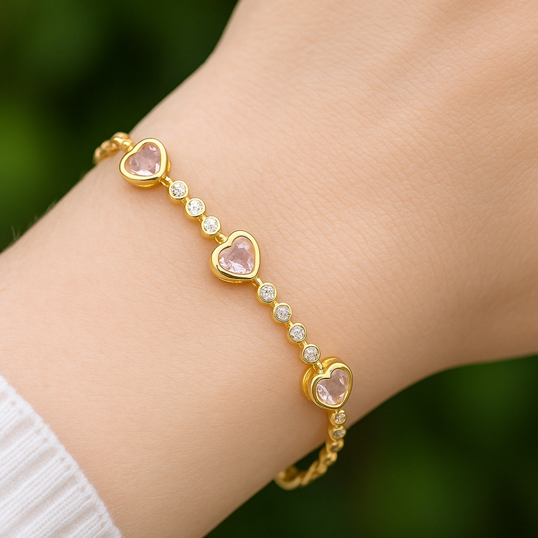 Pulsera White Heart Tennis