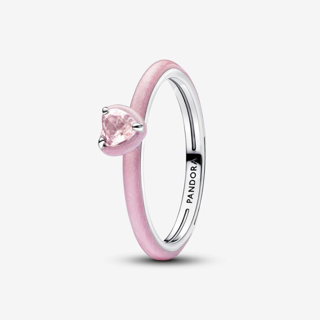 Anillo Corazón Chakra Rosa