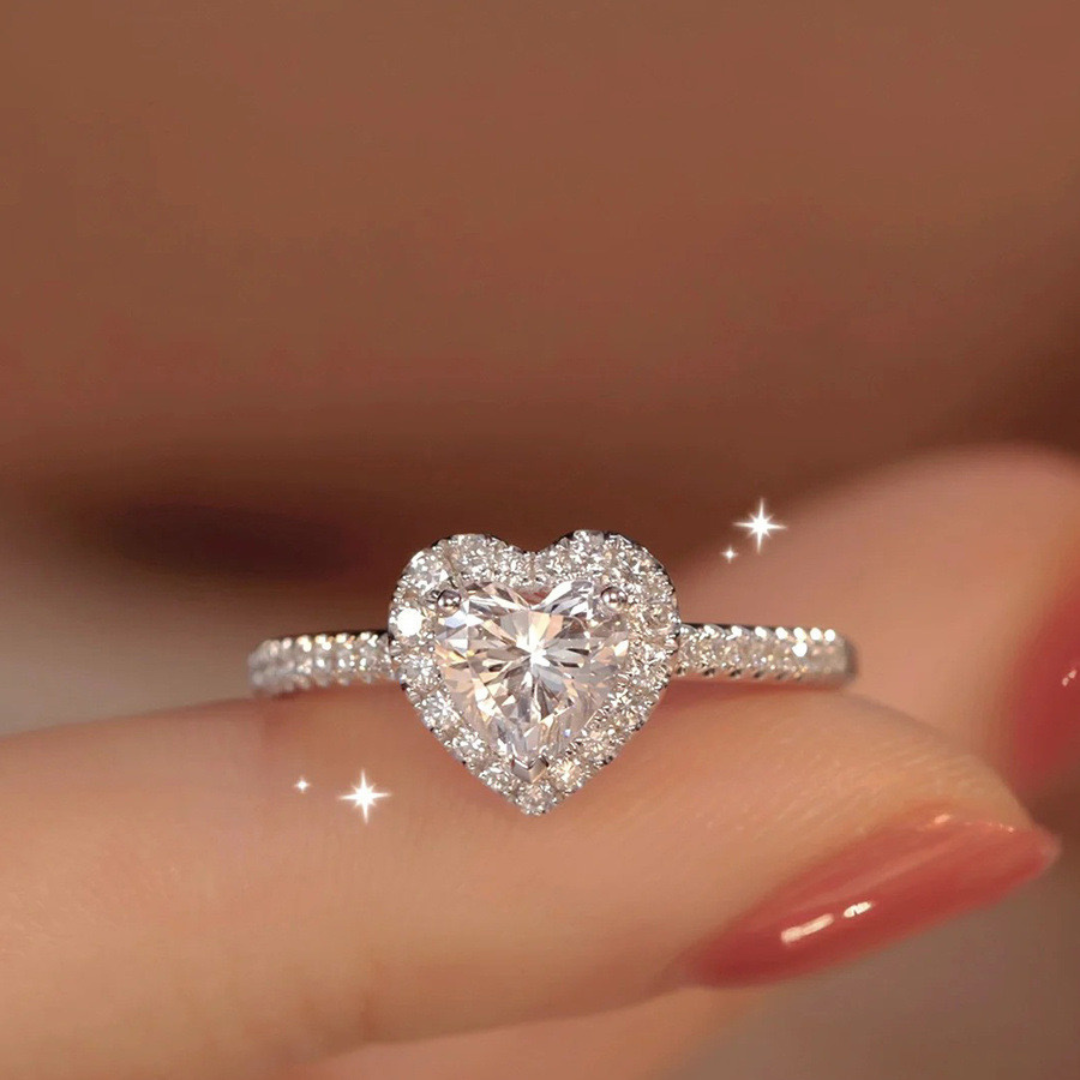 Anillo Heart Zirconia