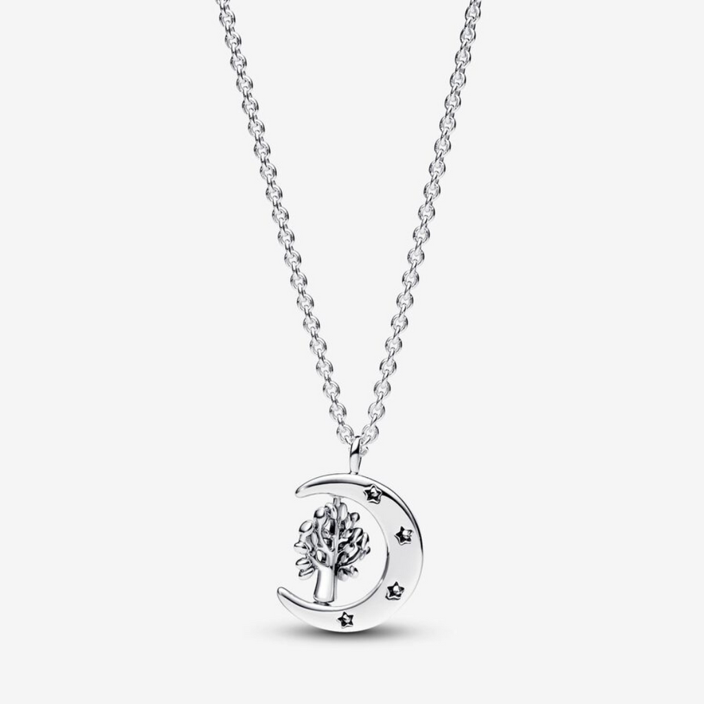 Collar Luna y Árbol de la Vida Giratorio