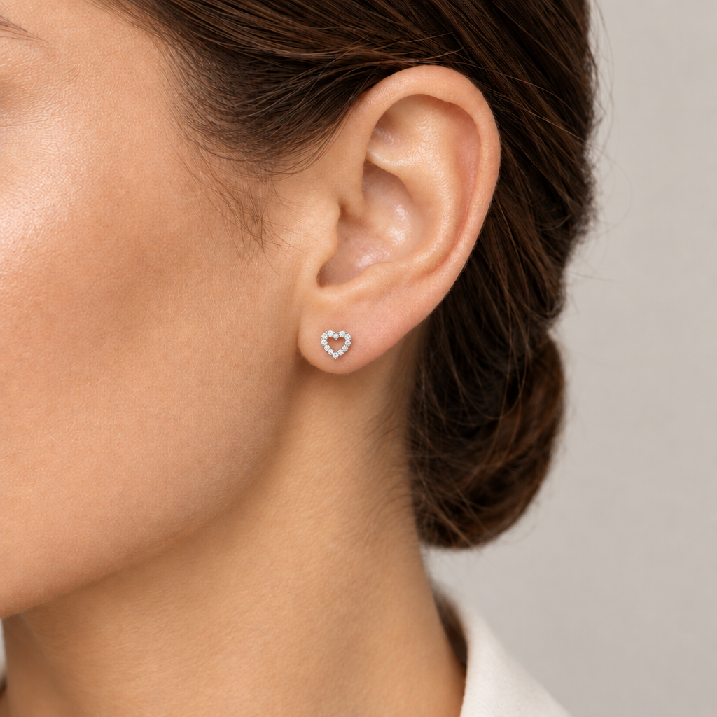 Aretes Corazón Abierto