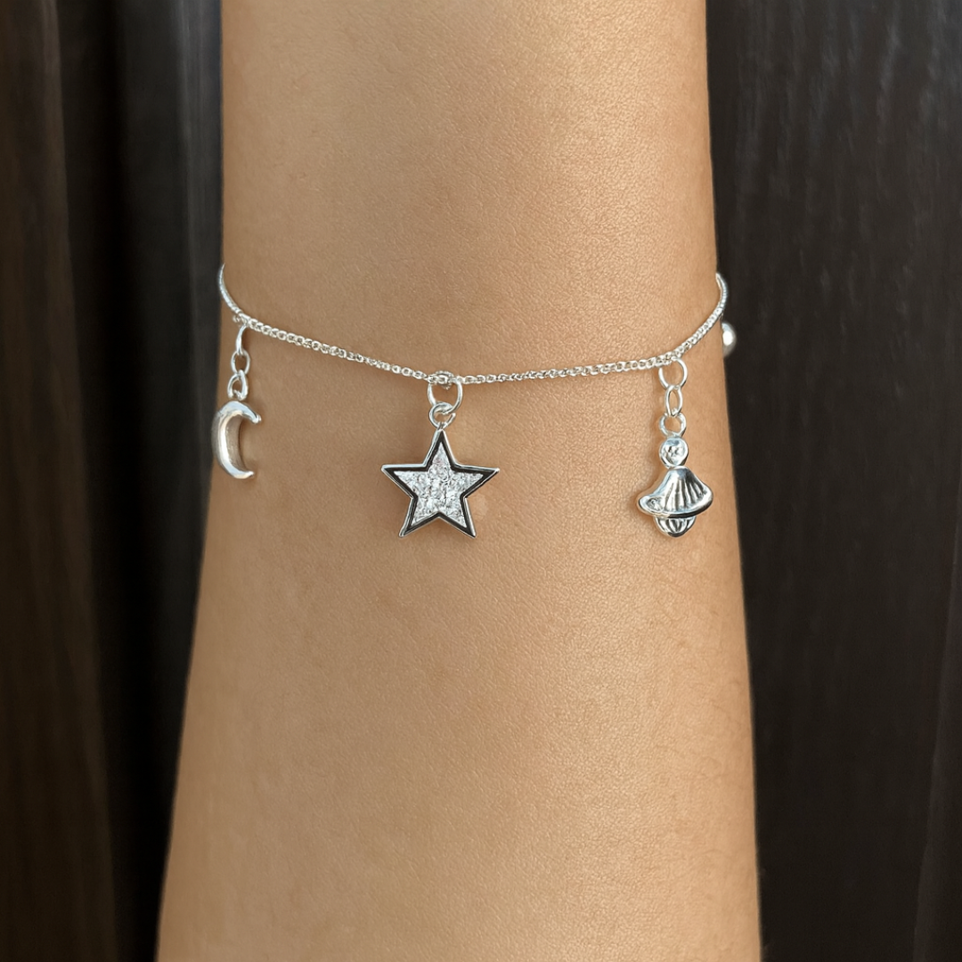 Pulsera Planeta, Estrella y Luna