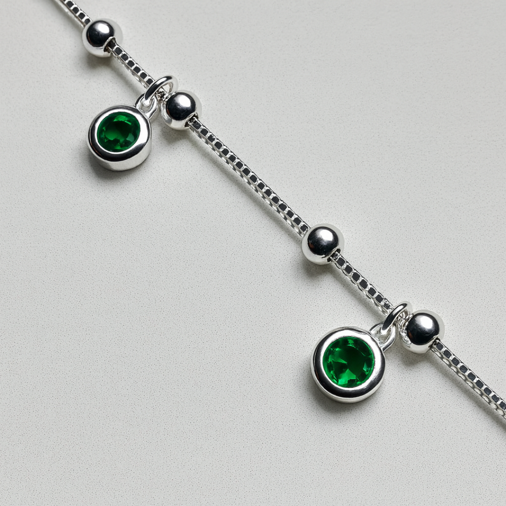 Pulsera Zirconias Colgantes