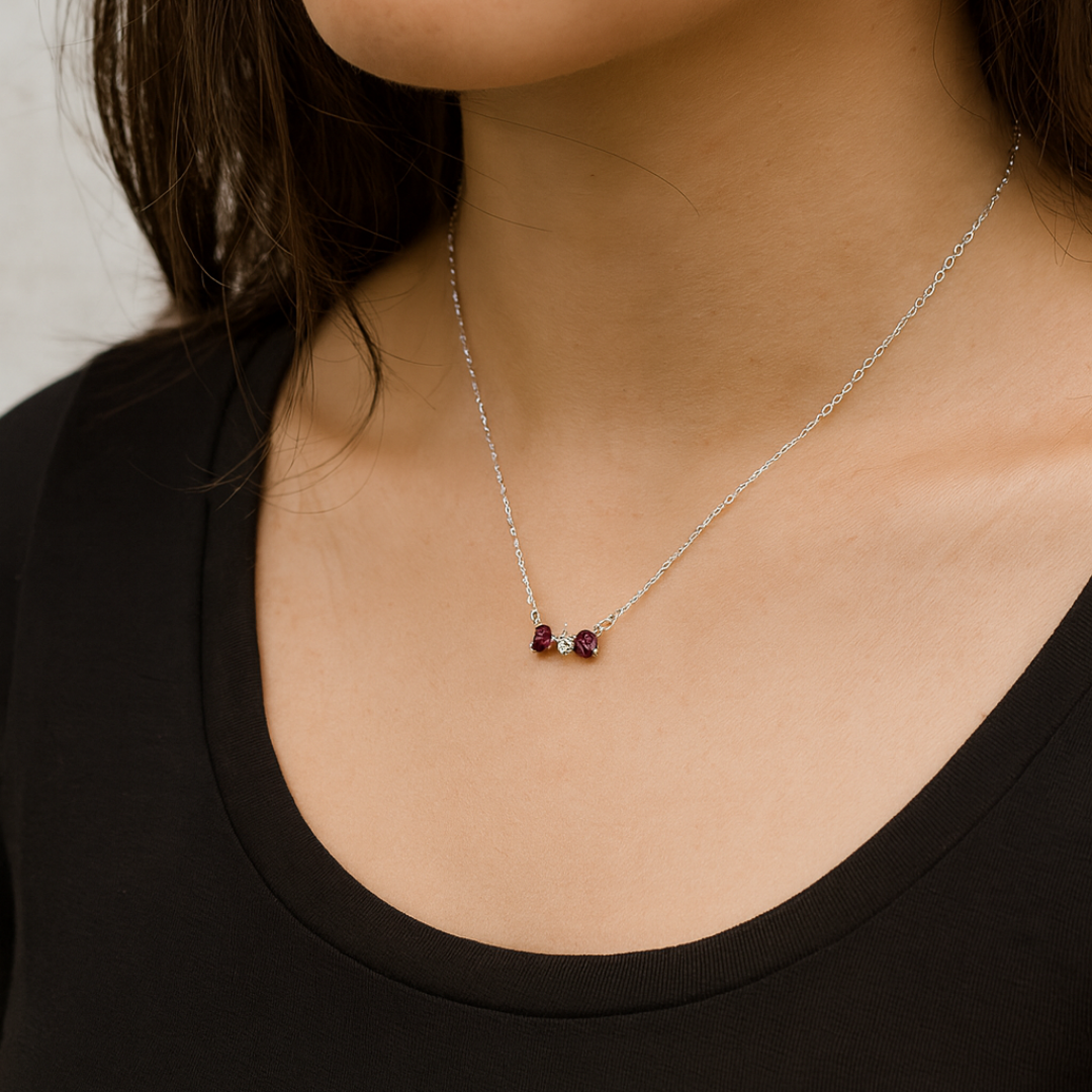 Collar Moño Zirconias