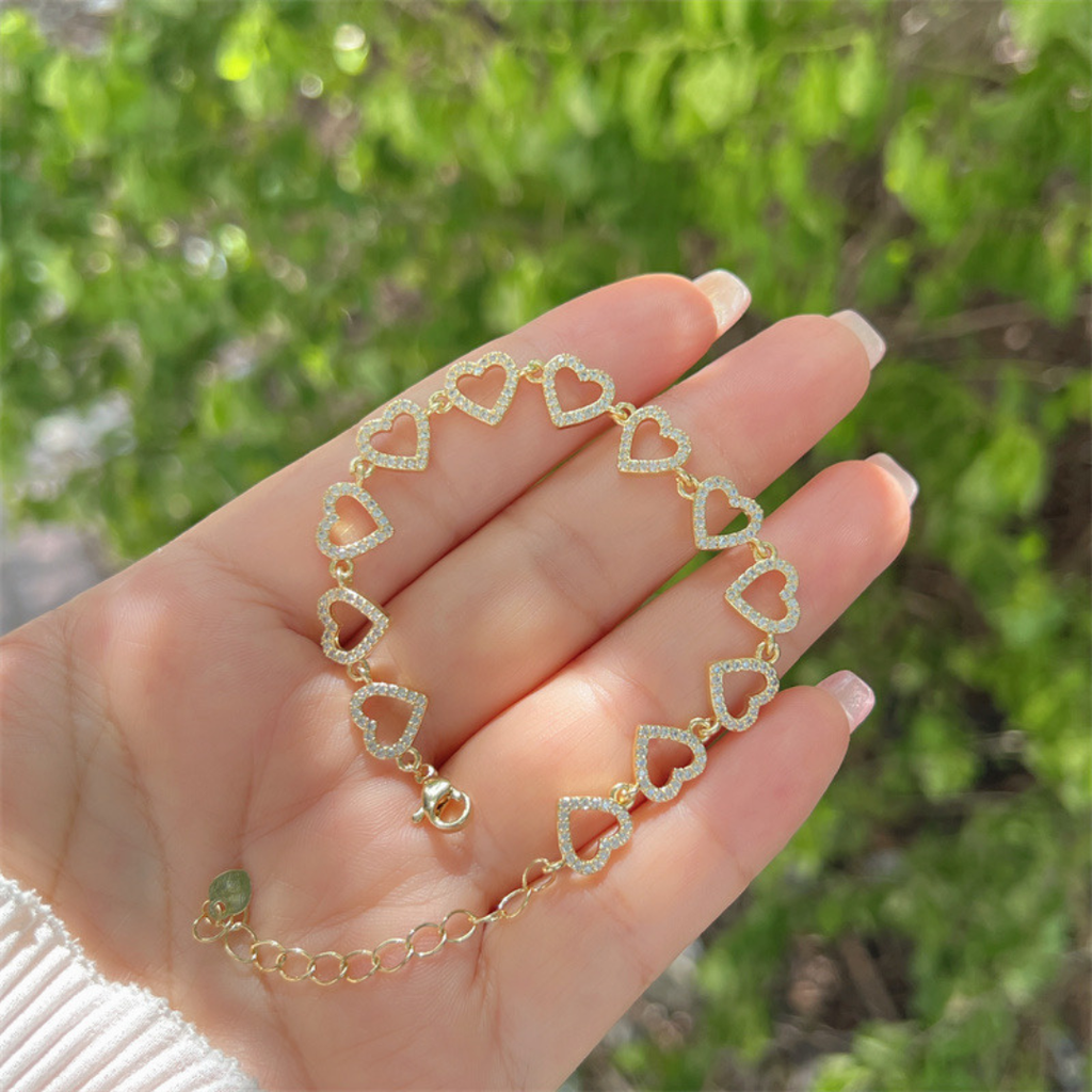 Pulsera Hollow Hearts