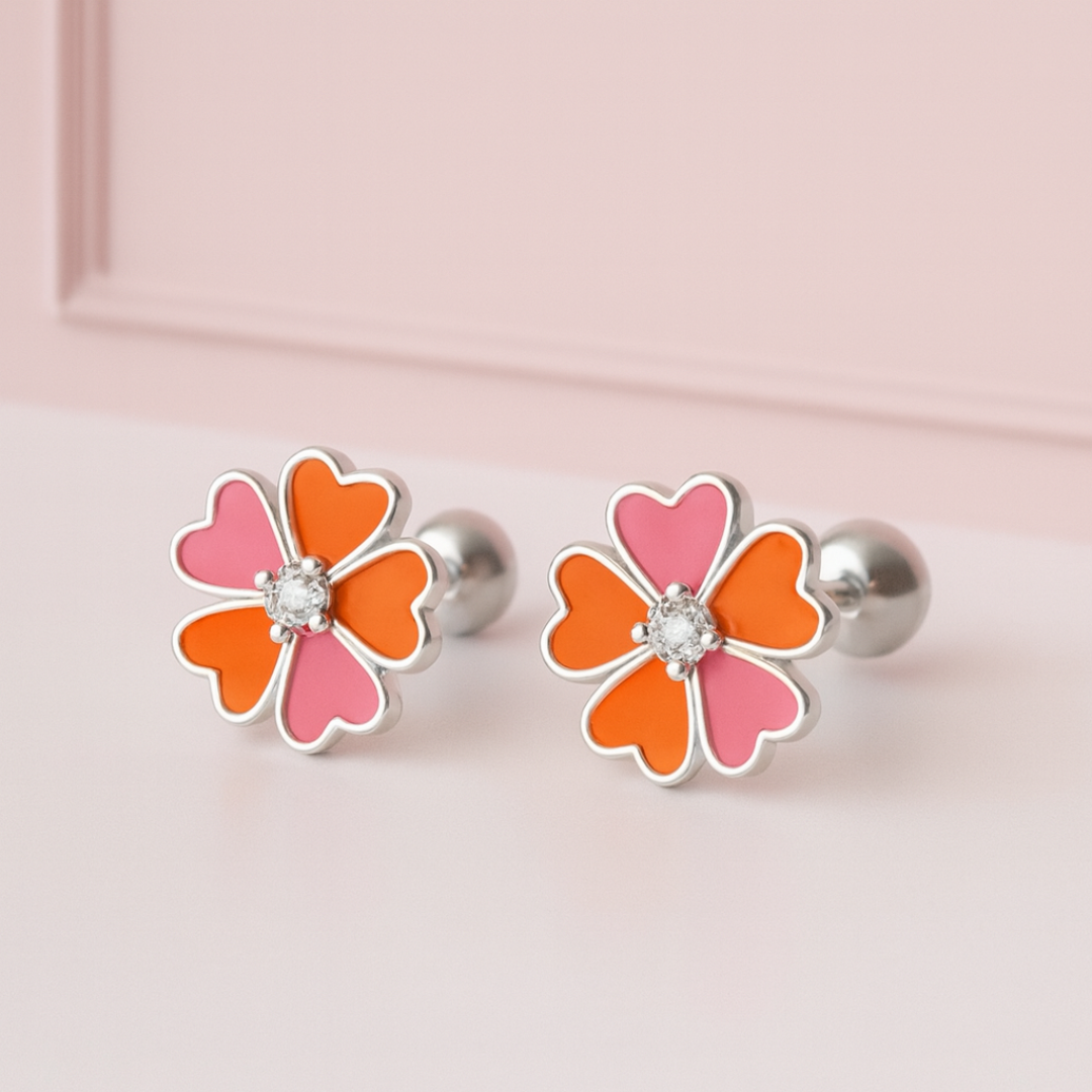 Aretes Flor