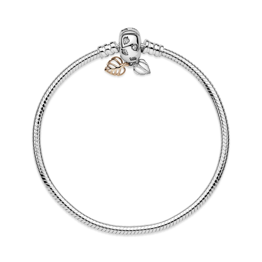 Pulsera Flexible con Broche de Hojas