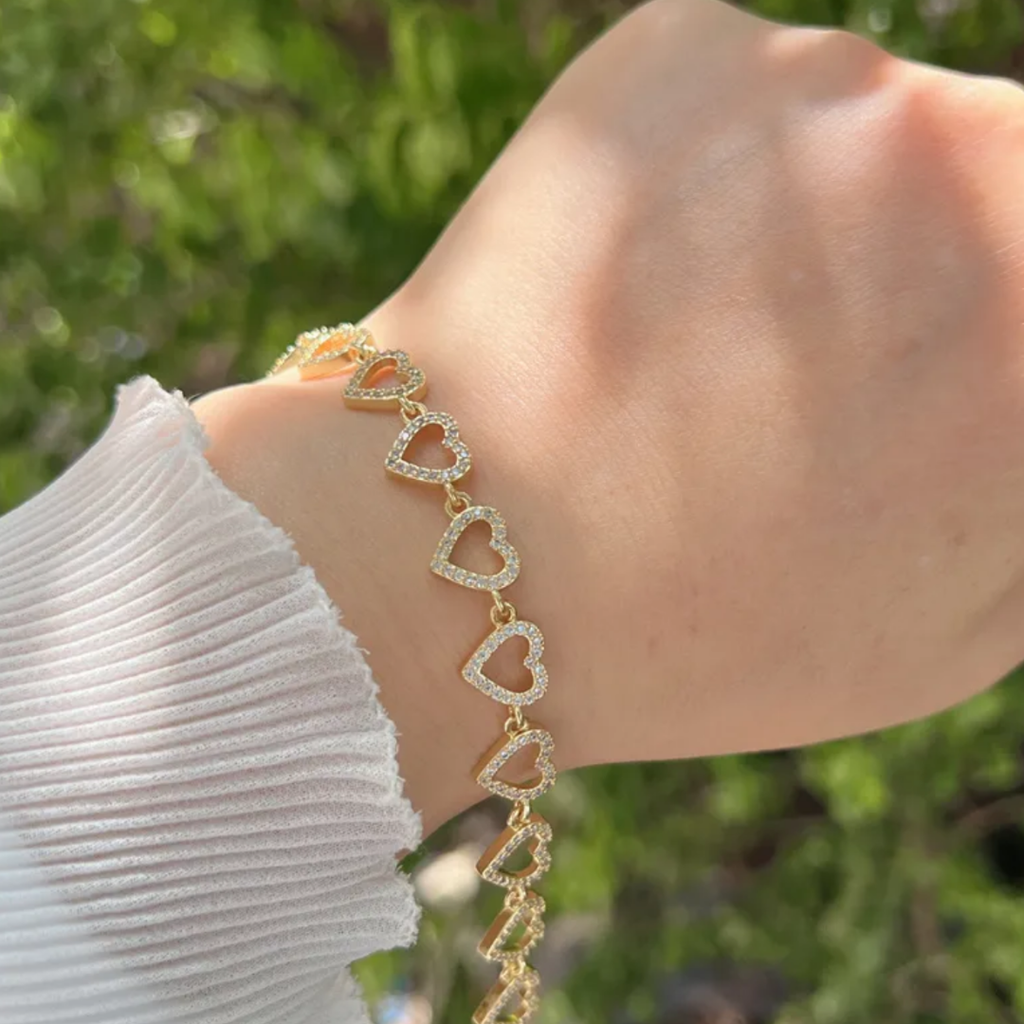 Pulsera Hollow Hearts