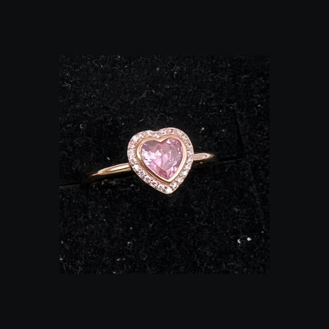 Anillo Corazón Gold Rose