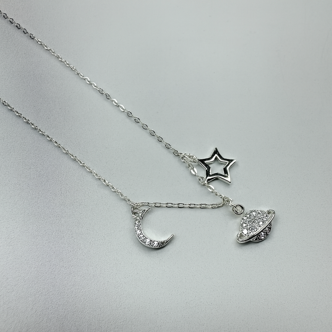 Collar Luna, Estrella y Planeta