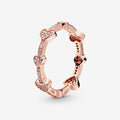 Anillo Churumbela Corazón Gold Rose