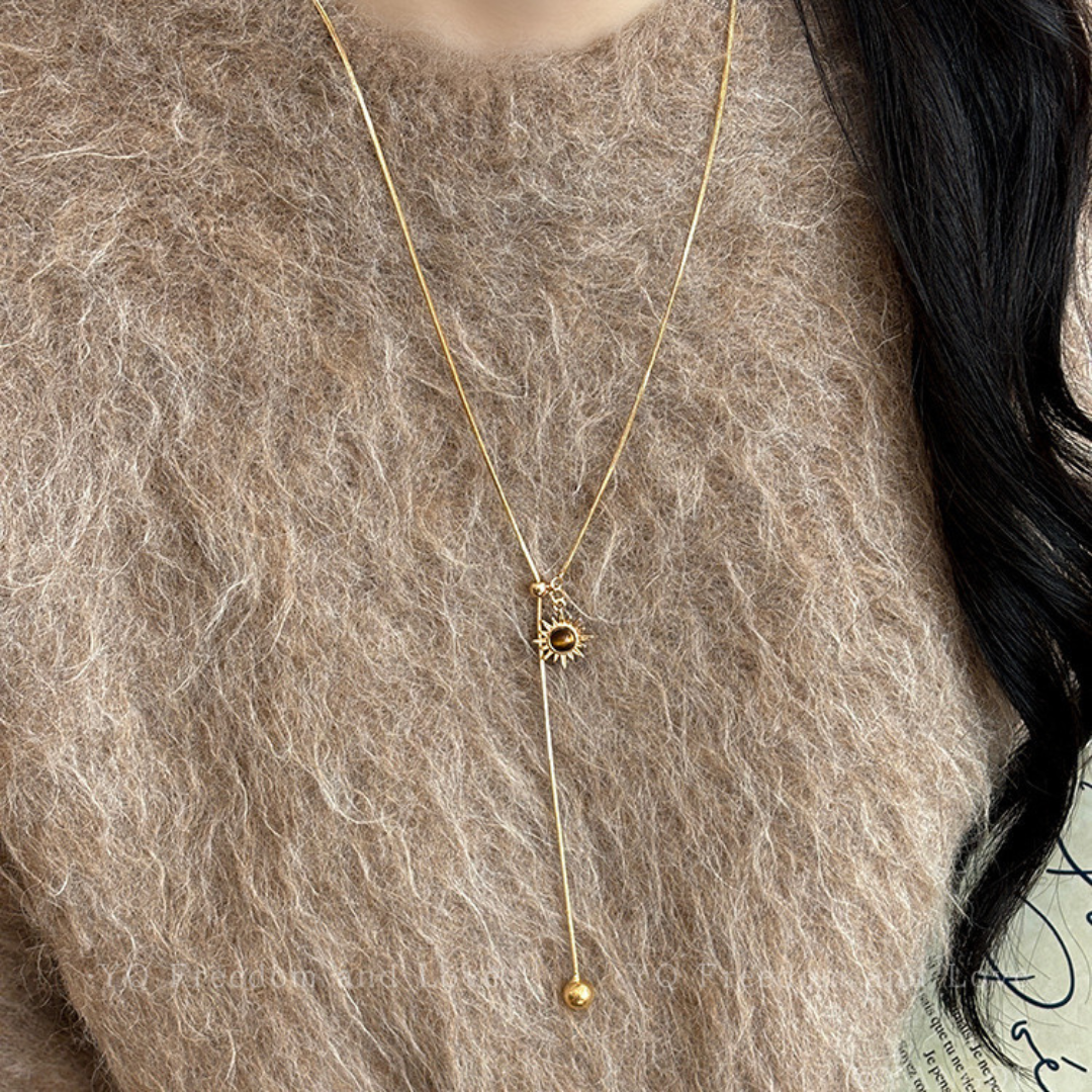 Collar Long Tiger Eye