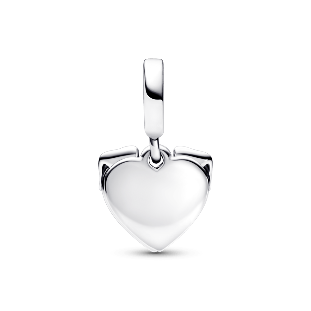 Charm de corazon con orejas de perro