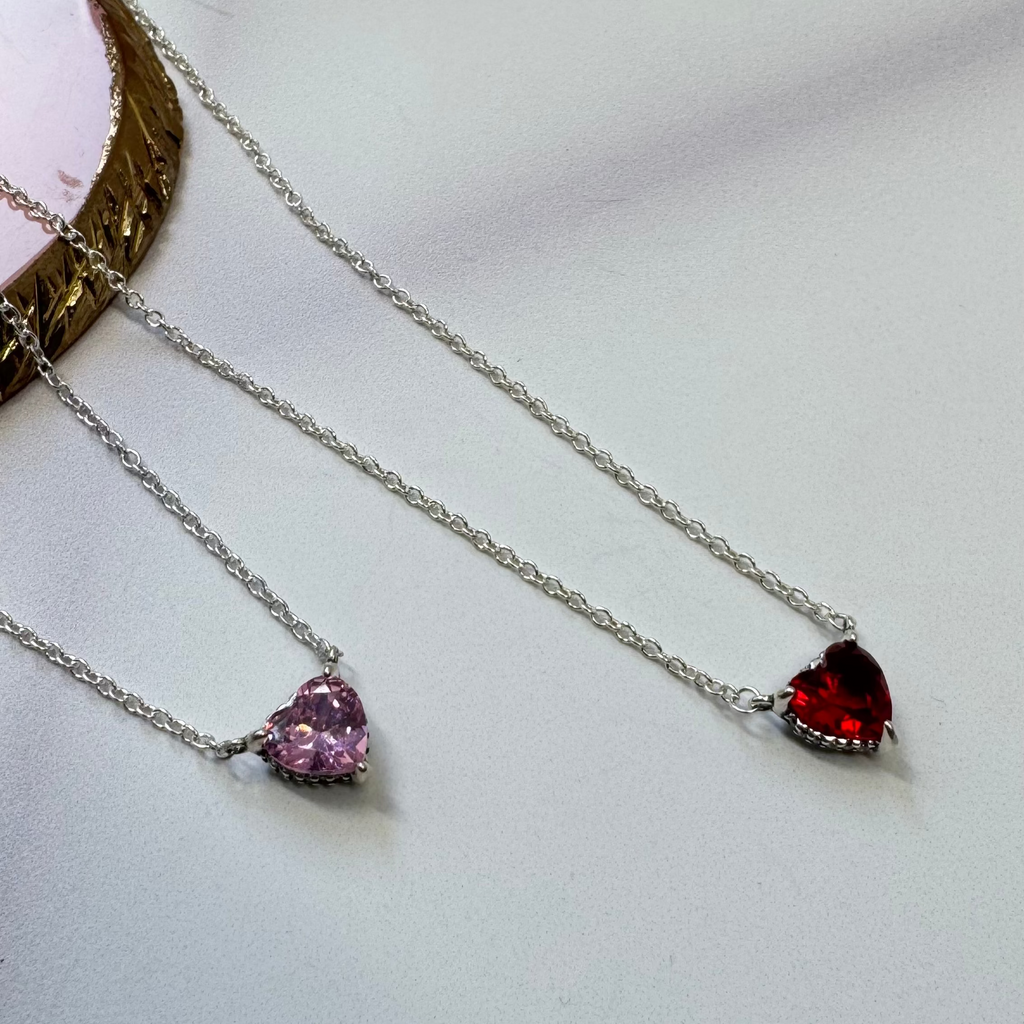 Collar Corazón Rosa