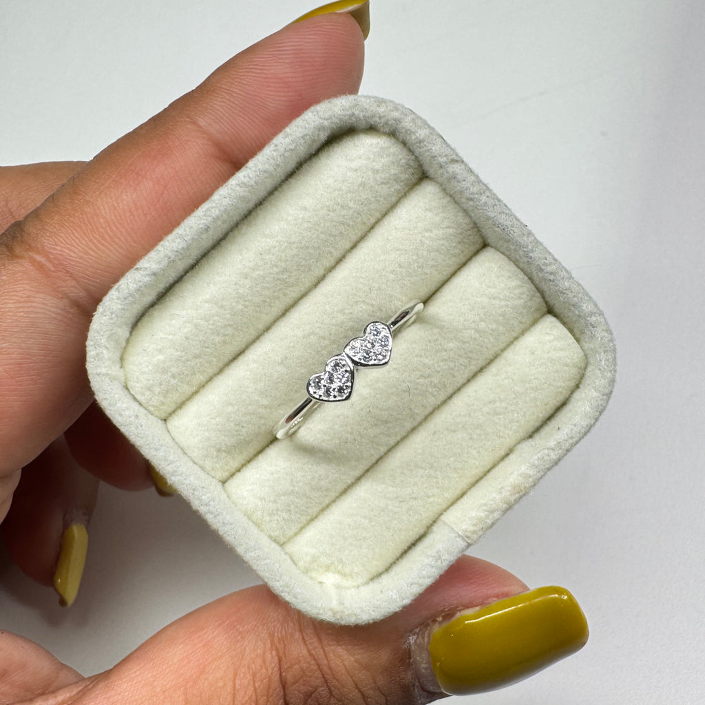 Anillo Doble Corazón