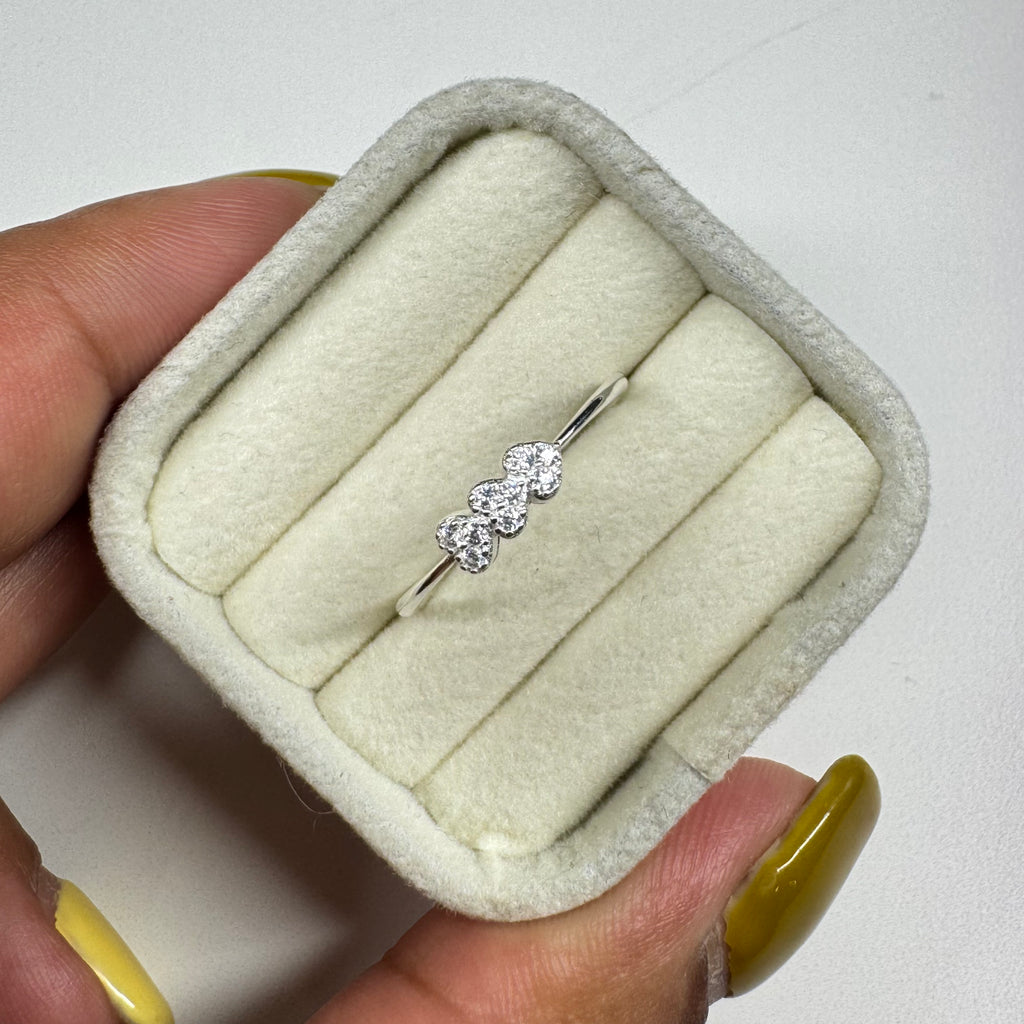 Anillo Triple Corazón