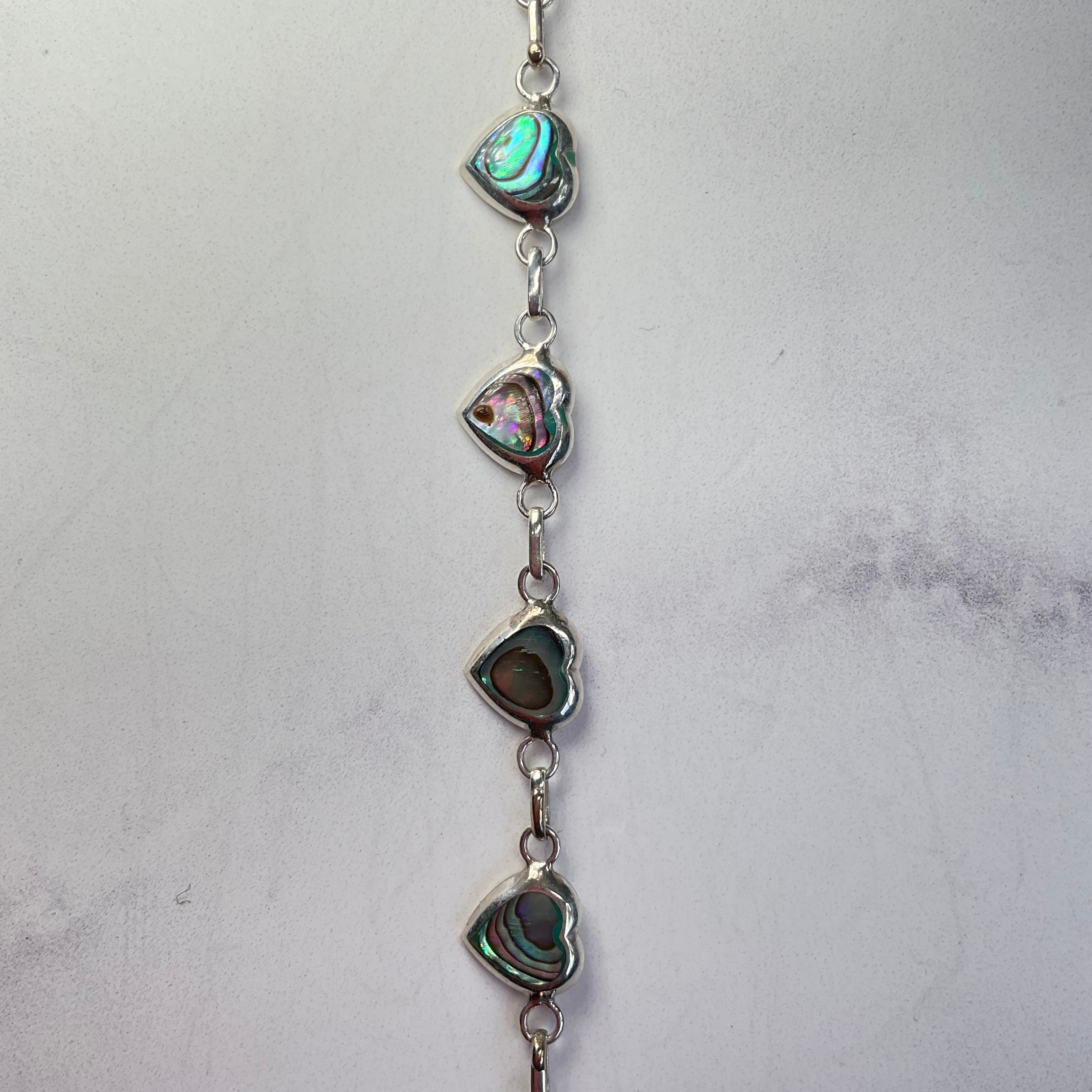 Pulsera Corazones de Concha Natural