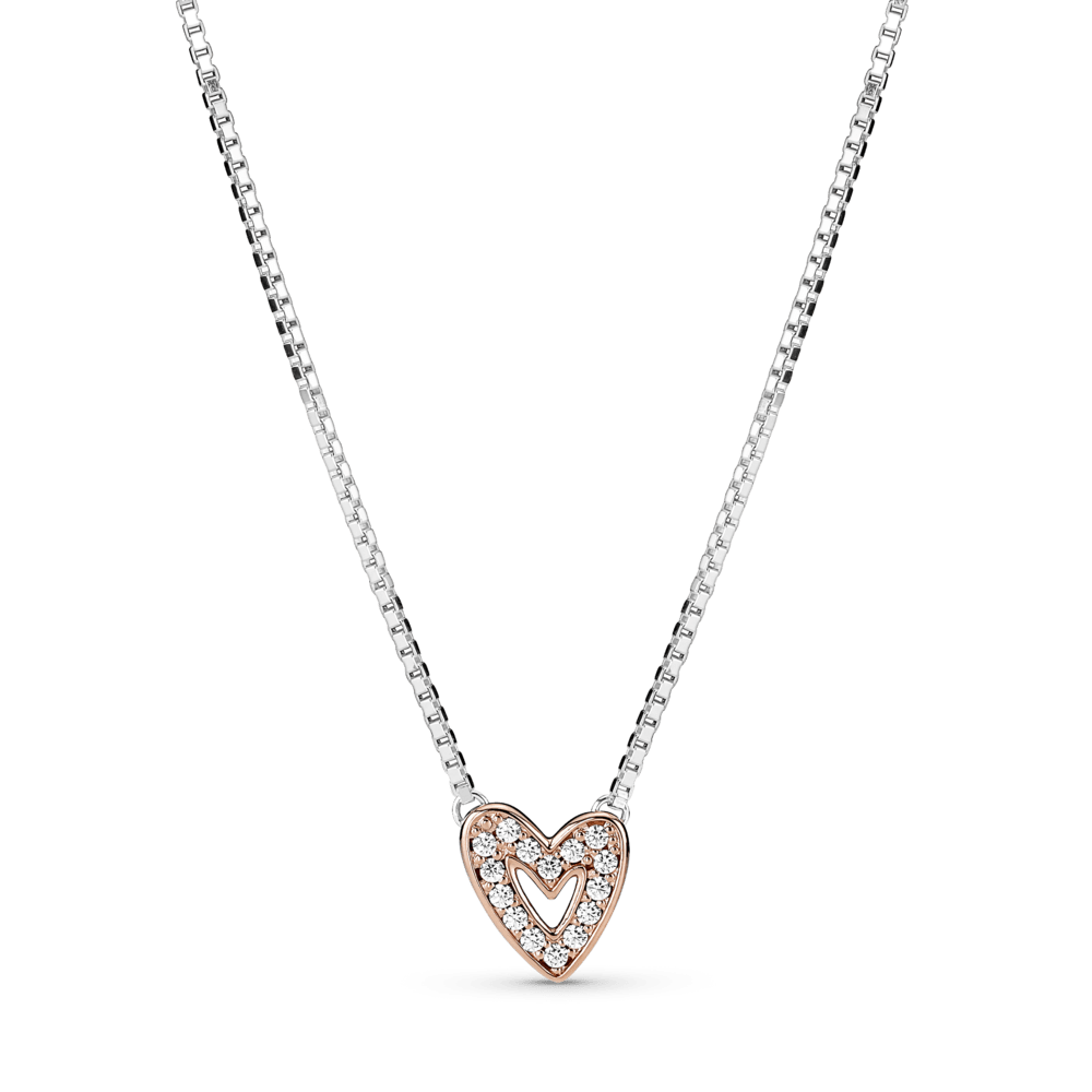 Cadena Corazón Gold Rose