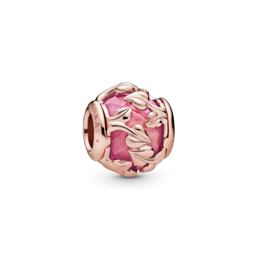 Charm Rosa Hojas