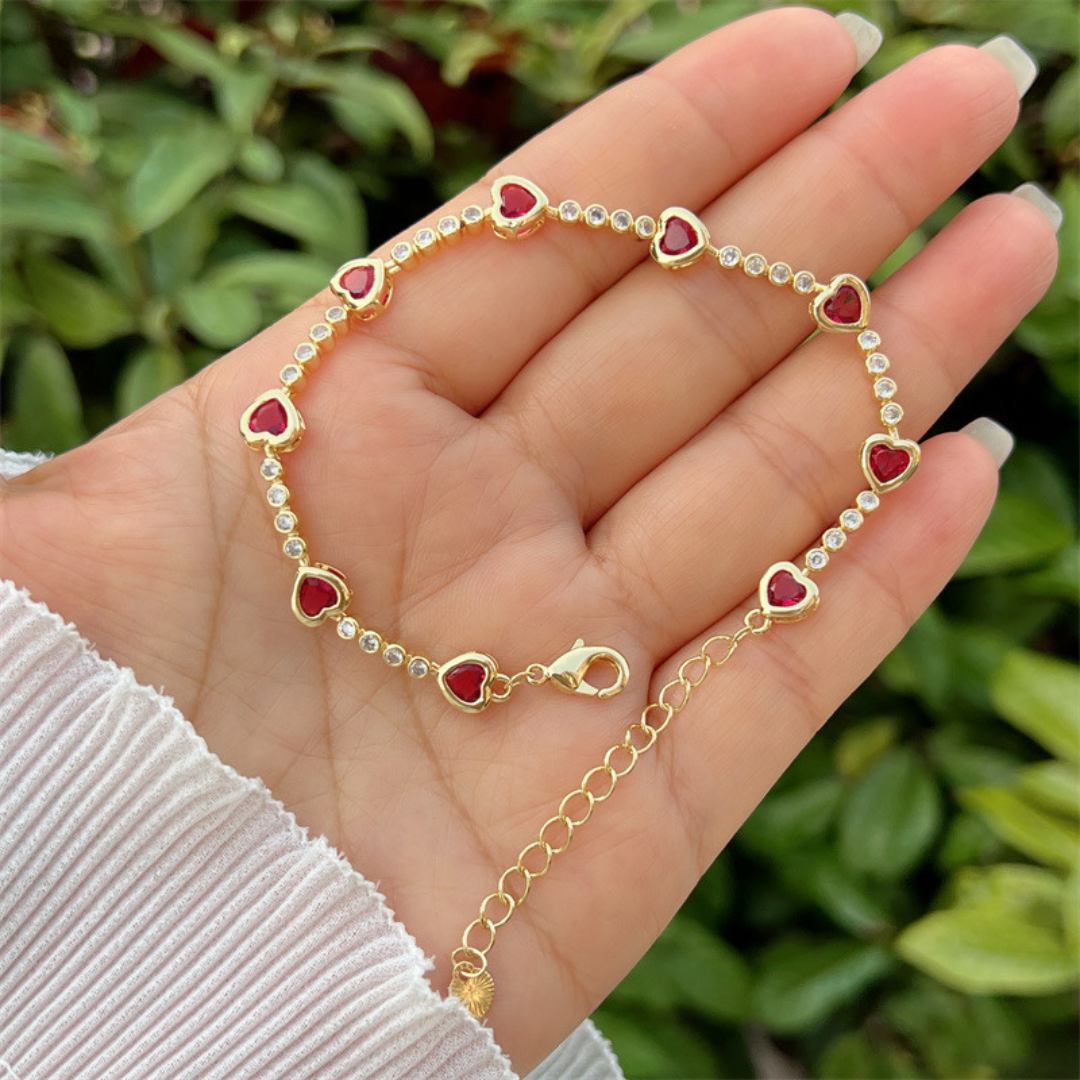 Pulsera White Heart Tennis