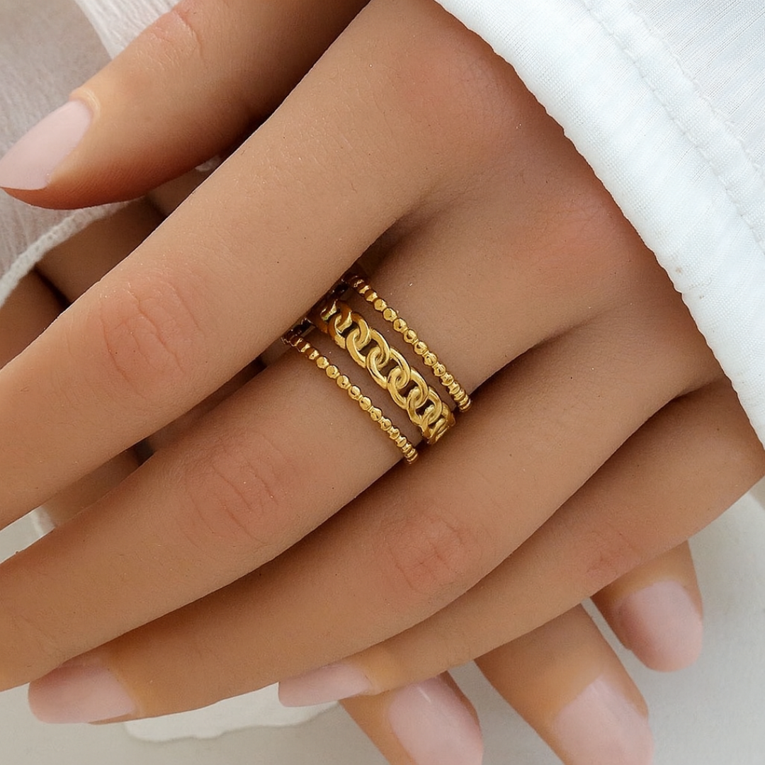 Anillo Triple Chain