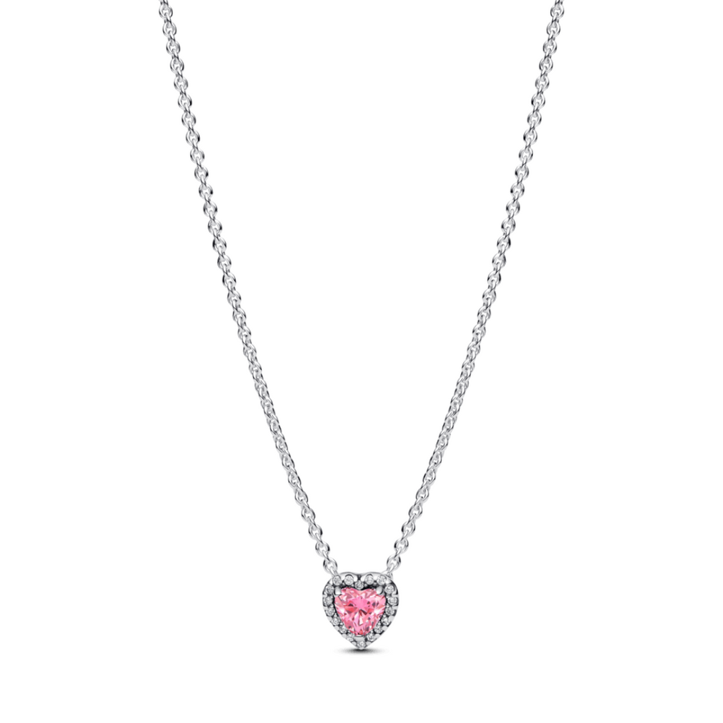 Collar con Zirconia de Corazón