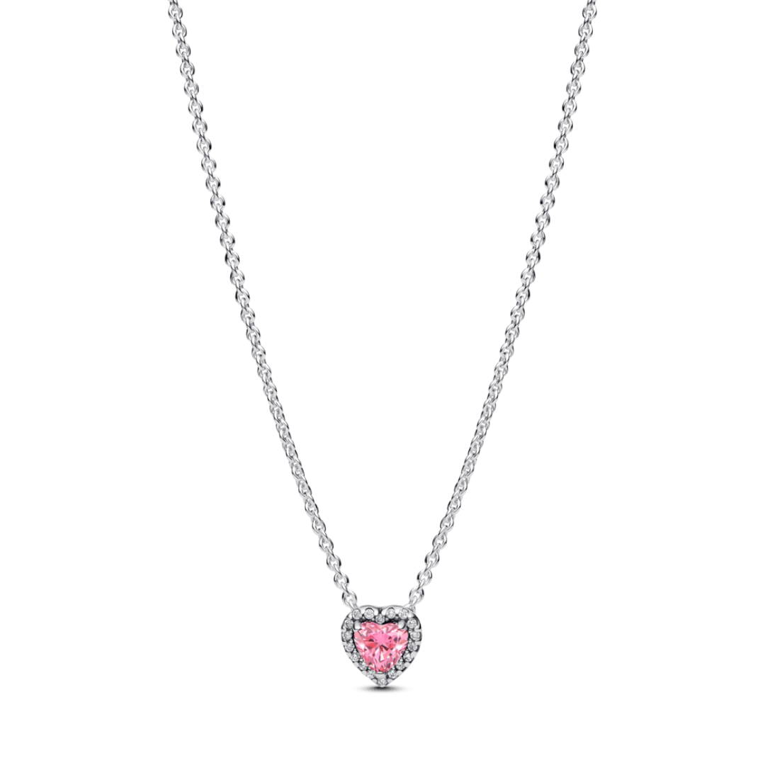 Collar con Zirconia de Corazón