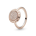 Anillo Logo Clasico Gold Rose
